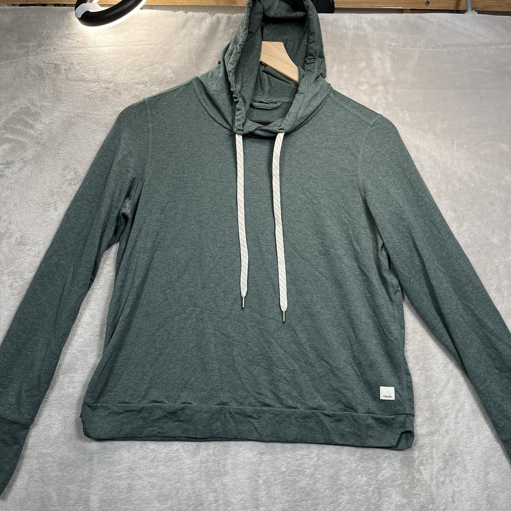 Vuori Women's Halo Essential Hoodie Size Small, Teal Green Dreamknit Soft